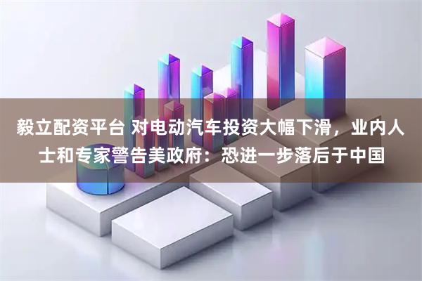 毅立配资平台 对电动汽车投资大幅下滑，业内人士和专家警告美政府：恐进一步落后于中国